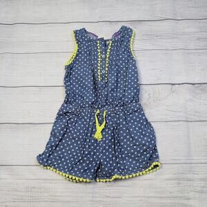 2/3 Mini Boden Polka Dot Chambray Romper